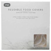 Wholesale - Edge 6 Piece Round Silicone Food Covers Set Clear C/P 36, UPC: 843018113627